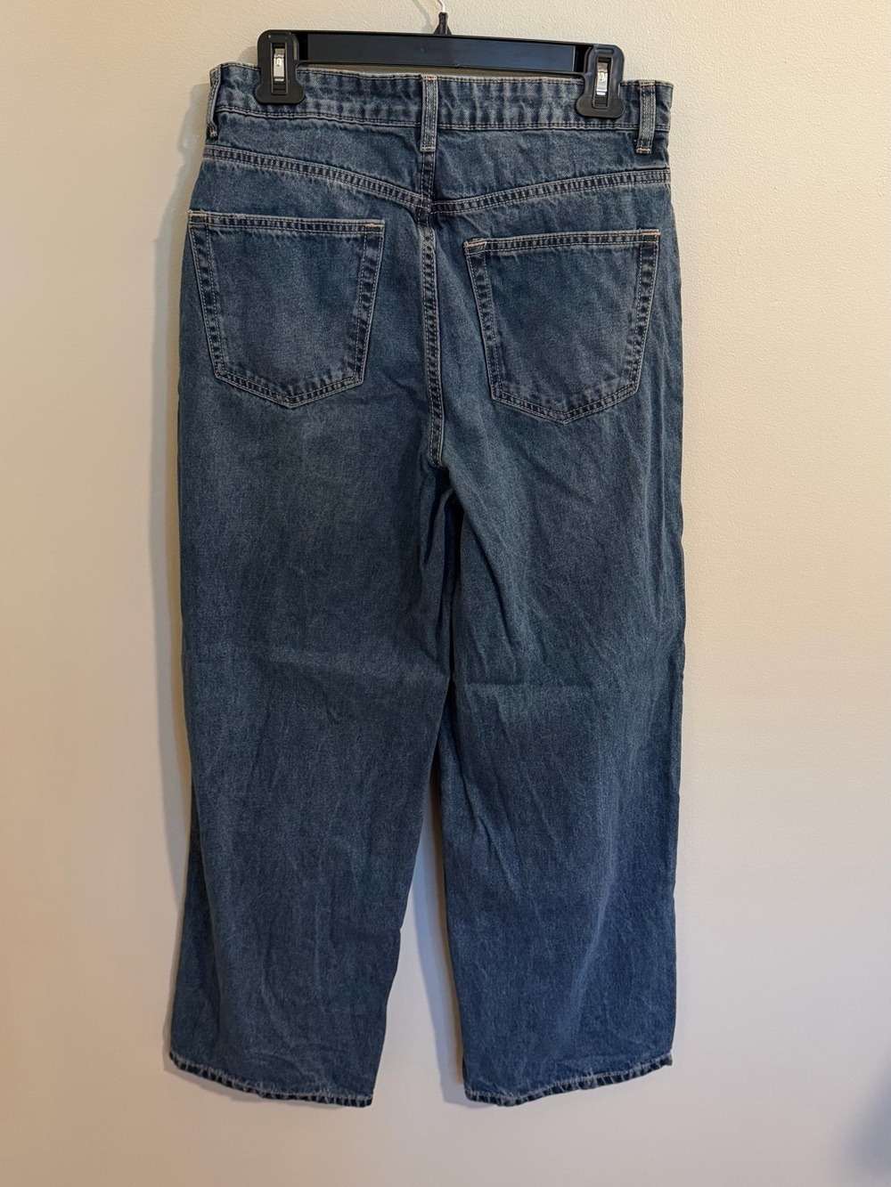 H&M Divided High Waist Wide Leg Ankle Jeans - 6 - Picture 8 of 11